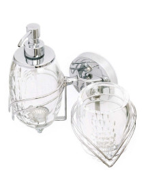 Set parete TURCHESE cristallo molato trasparente