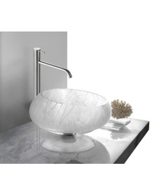 Lavabo appoggio BAMBOO cristallo molato