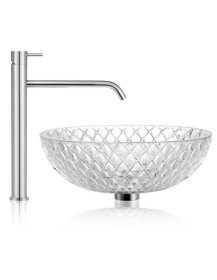 Lavabo appoggio RUBIS cristallo molato