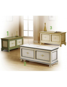 Cassapanca shabby decorata