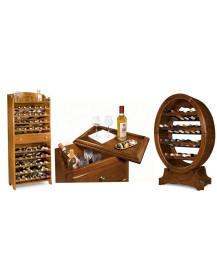 Mobili portabottiglie in massello