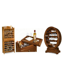 Mobili portabottiglie in massello