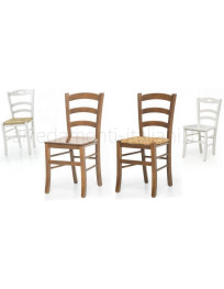 Sedia rustica noce / bianca