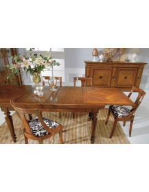 Tavolo rettangolare 160 allungabile massello di Noce