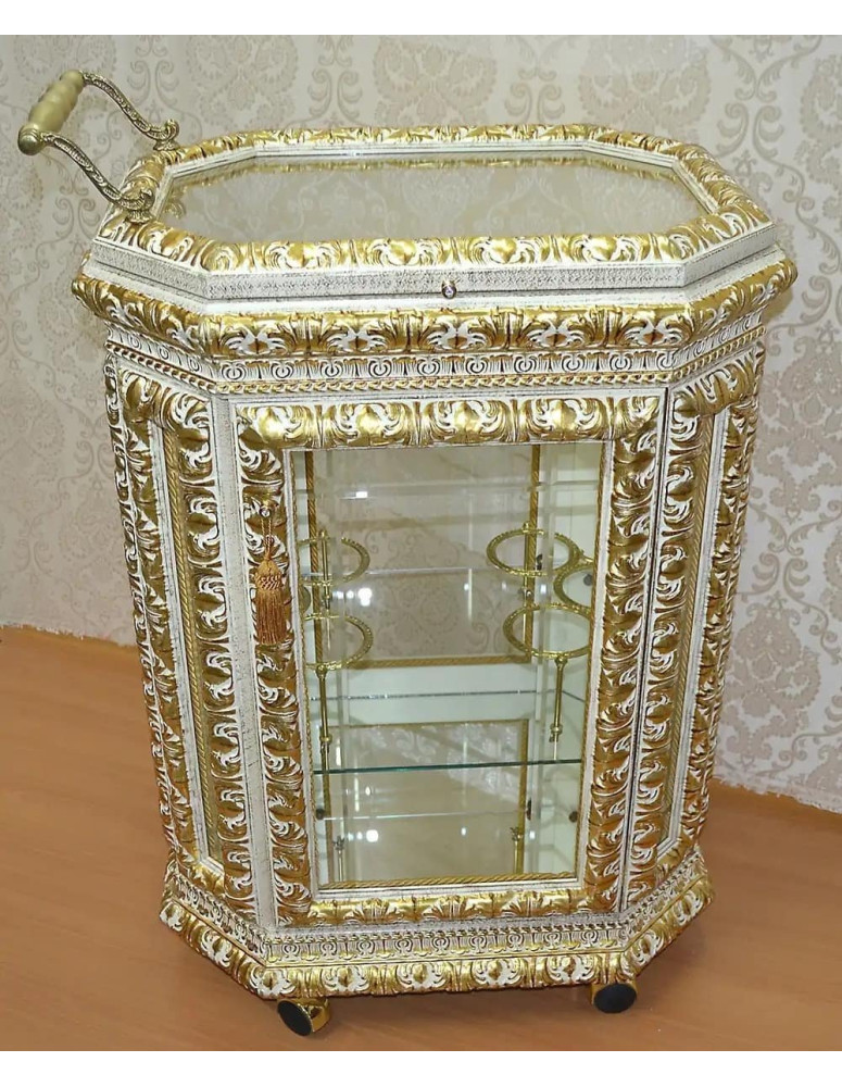 Carrello bar IVORY  Barocco