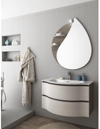 Monoblocco sospeso Tranchè cm. 85 + specchio Goccia