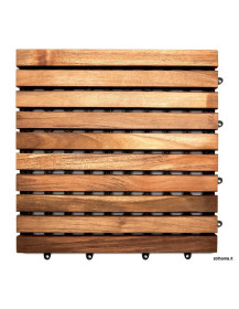 Quadrotto 30 x 30 Teak listelli lineari