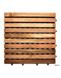 Quadrotto 30 x 30 Teak listelli lineari