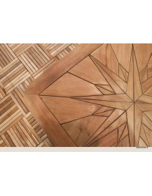 Quadrotto 30 x 30 Teak listelli lineari