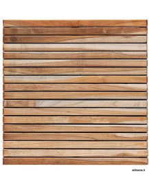Piastrella in Teak 50 x 50 listellare