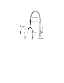 Miscelatore  LATERALE  CANNA in GOMMA SNODATA estraibile