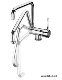 Miscelatore sottofinestra ribaltabile