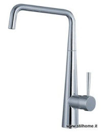 Miscelatore cucina laterale base conica a canna alta squadra