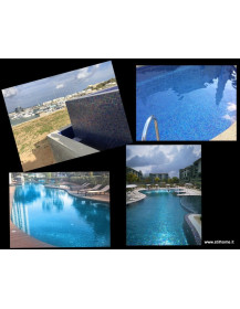 Mosaico VETROSO iridato 33,5 x 33,5 ( tessere mm.25 )