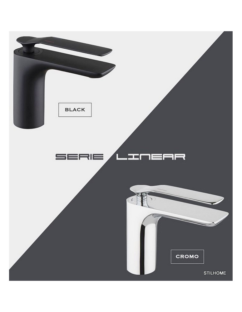 LINEAR  Miscelatore monocomando  con scarico 1″ 1/4