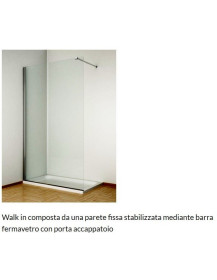 Walk-In cristallo 6 mm. e altezza 2 mt.