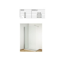 Walk-In cristallo 6 mm. e altezza 2 mt.